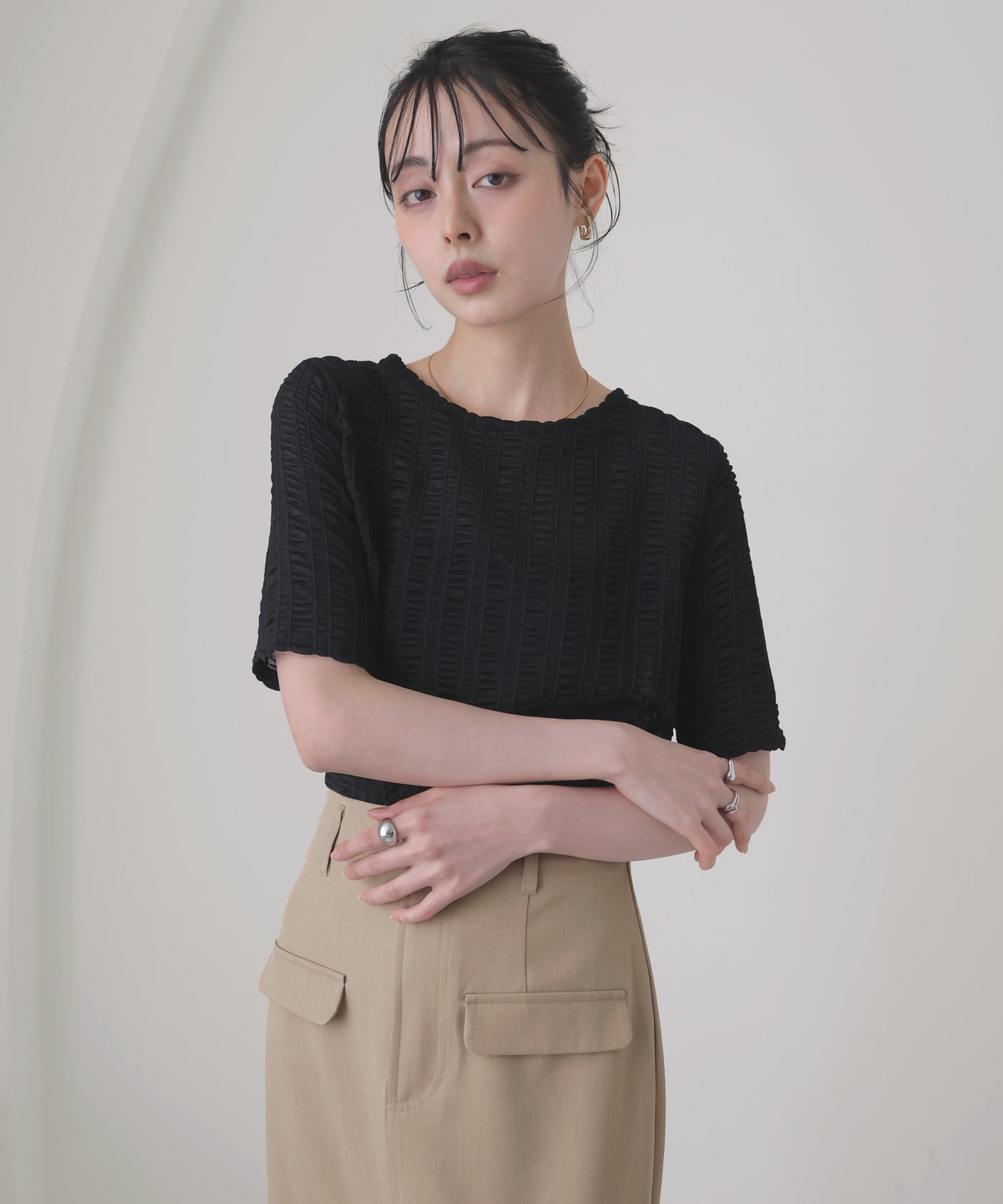 シアーシャーリングトップス – LIAN