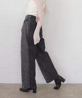 ストレートバイカラーデニムパンツ