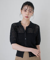 メッシュサマーポロニット