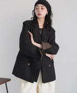 【1月下旬予約商品】レイヤードデザインテーラードジャケット