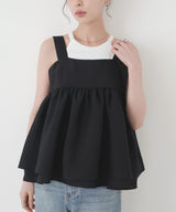 バイカラーツイードキャミ