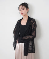 フラワーレースシャツジャケット