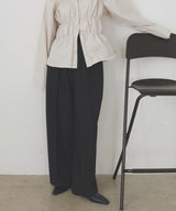 【1月下旬予約商品】ツータックワイドパンツ