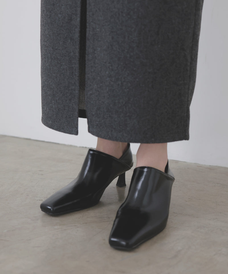 【12月上旬予約商品】2wayスクエアトゥパンプス