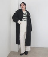 シャギーダッフルロングコート
