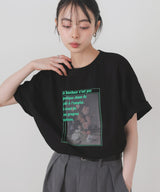 フラワーフォトロゴTシャツ
