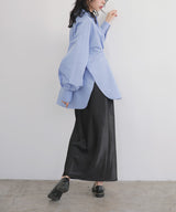 サテンナロースカート