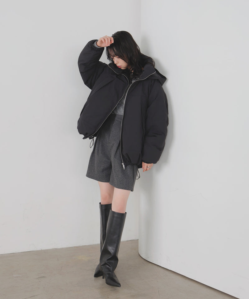 【10月下旬予約商品】　【ayu×LIAN】ファイバーダウンフードデザインジャケット