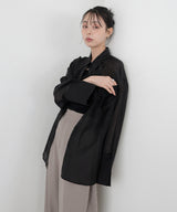 ビックカフスシアーオーバーシャツ