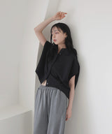 フレンチスリーブボックスシャツ