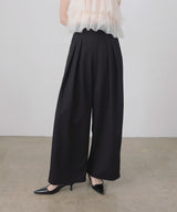 ツータックドレープワイドパンツ