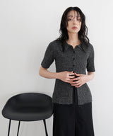 ミックスサマーポロニット