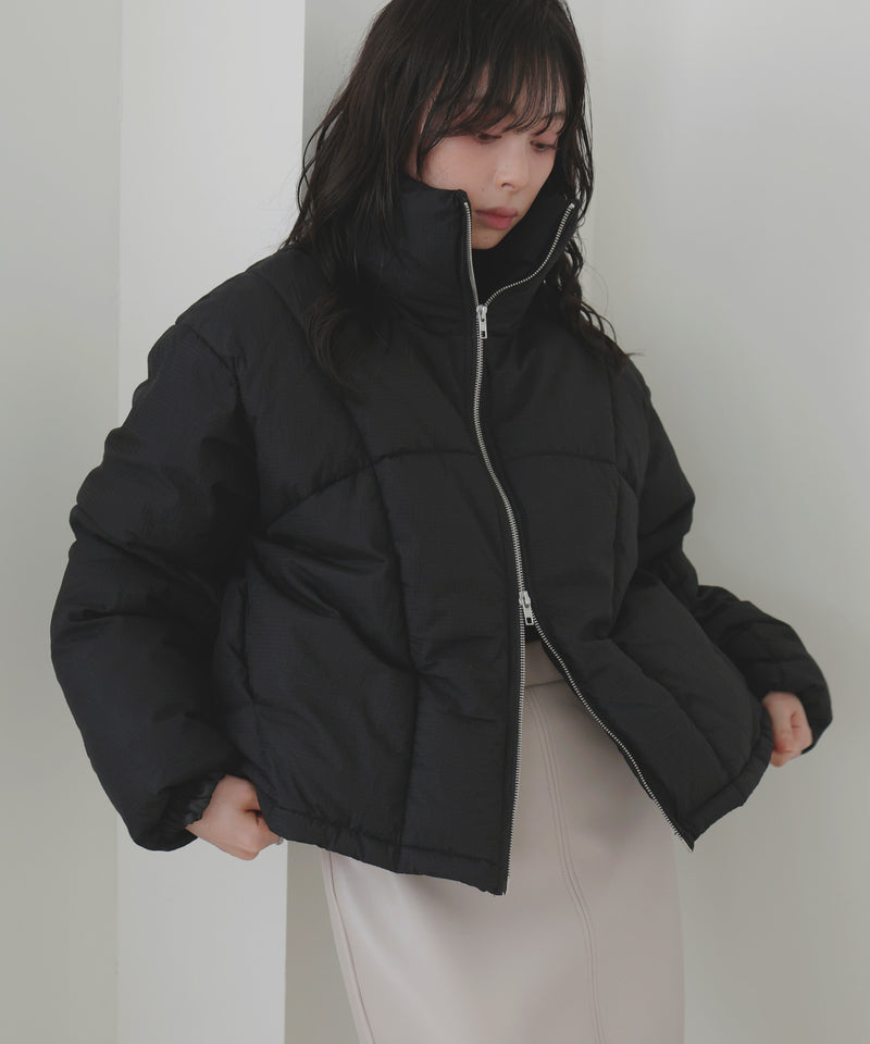 \ 8月22日発売 /【10月下旬予約商品】チェックファイバーショートダウン