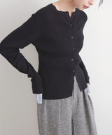 カフシアーバイカラーカーデ