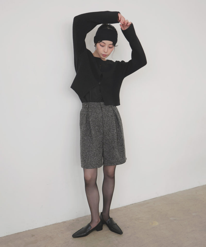 ツイードタックハーフパンツ