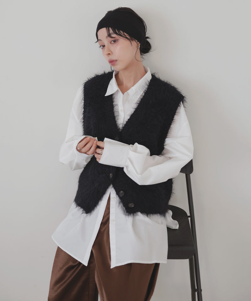 【8月下旬予約商品】フェザーＶネックニット