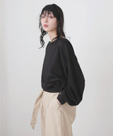 オフショルスウェットプルオーバー