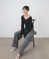 コクーンデニムパンツ