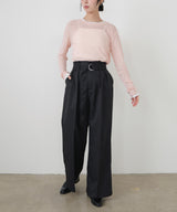 ウエストギャザーチノパンツ