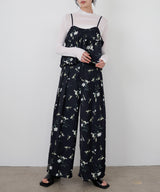 フラワープリントワイドパンツ
