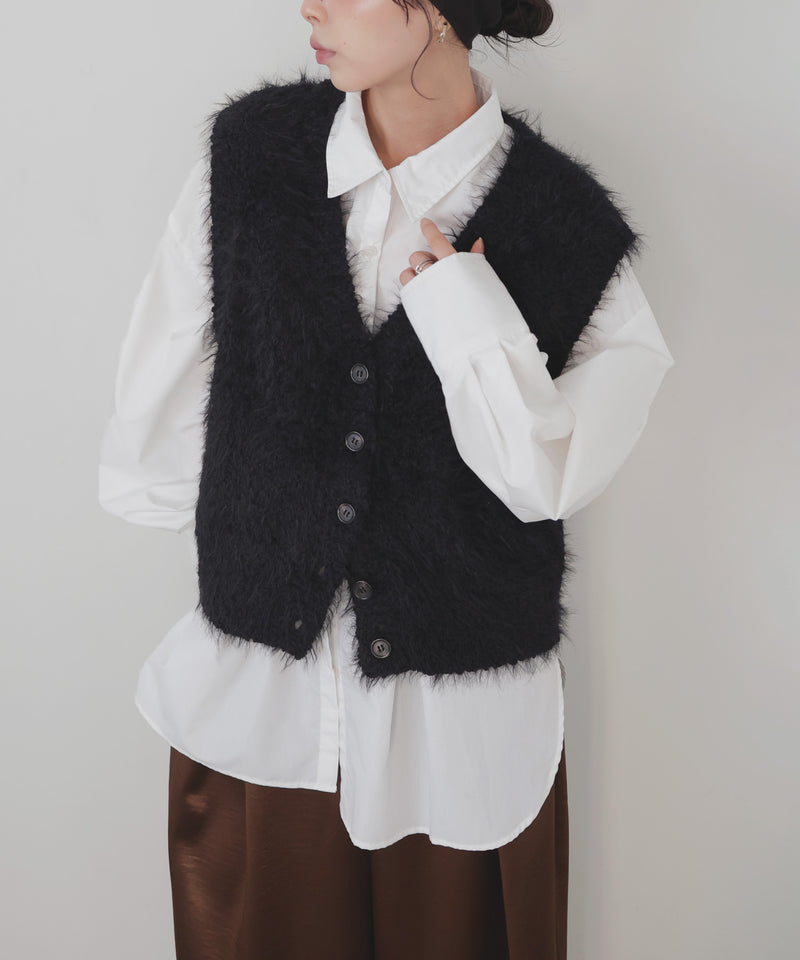 【8月下旬予約商品】フェザーＶネックニット