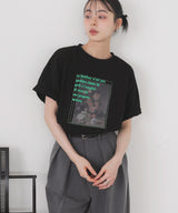 フラワーフォトロゴTシャツ