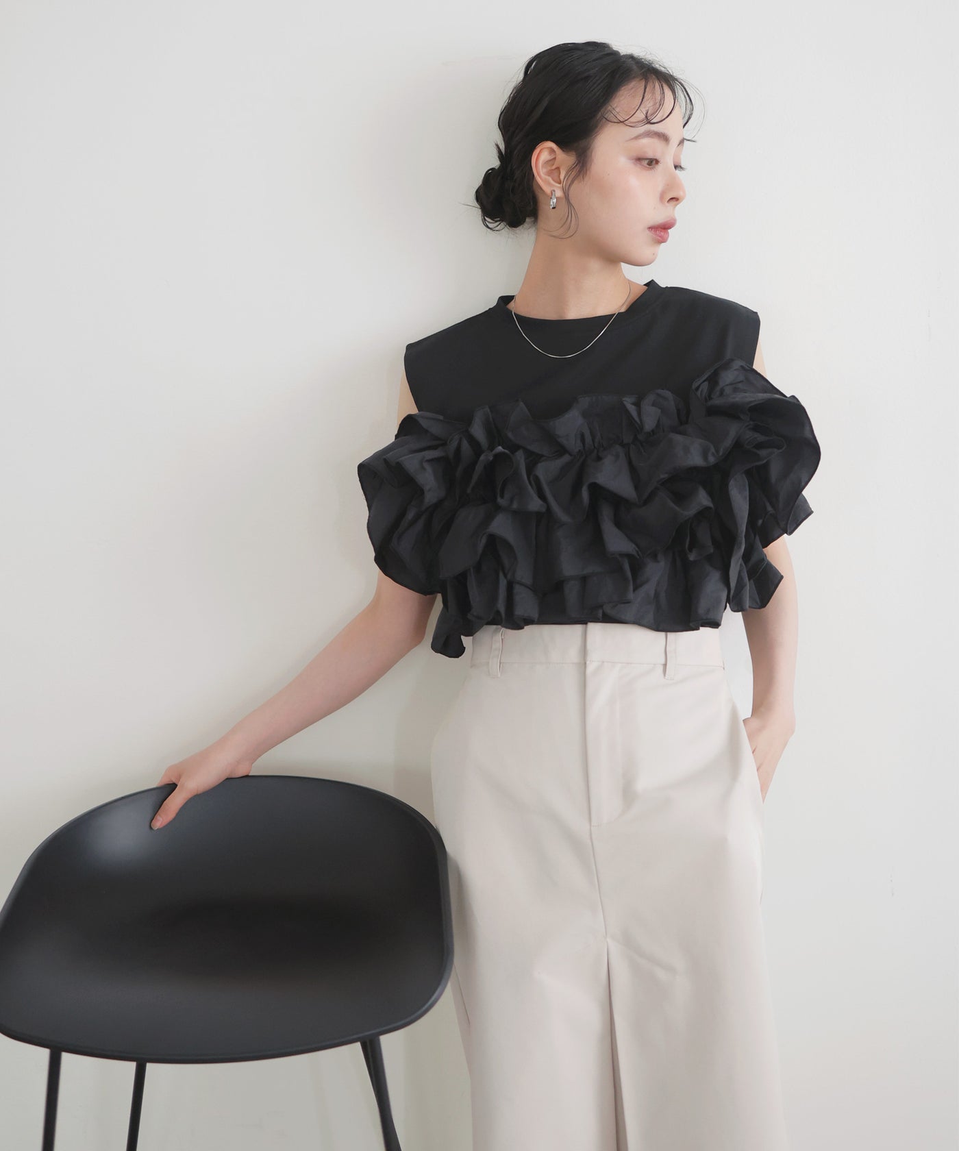 tシャツ フリルビスチェドッキングT レディース NEW ARRIVAL】 ✔︎フリルビスチェドッキングT ¥5,940(tax in
