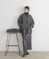 【10月中旬予約商品】ヘリンボーンパイピングカバーオールジャケット