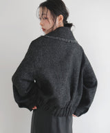 【10月中旬予約商品】ネップヘリンボーンビッグカラージャケット