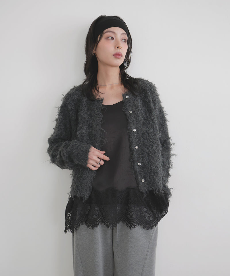 レースサテンキャミ