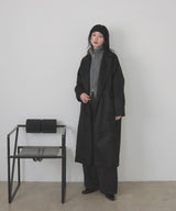 シャギーダブルロングコート