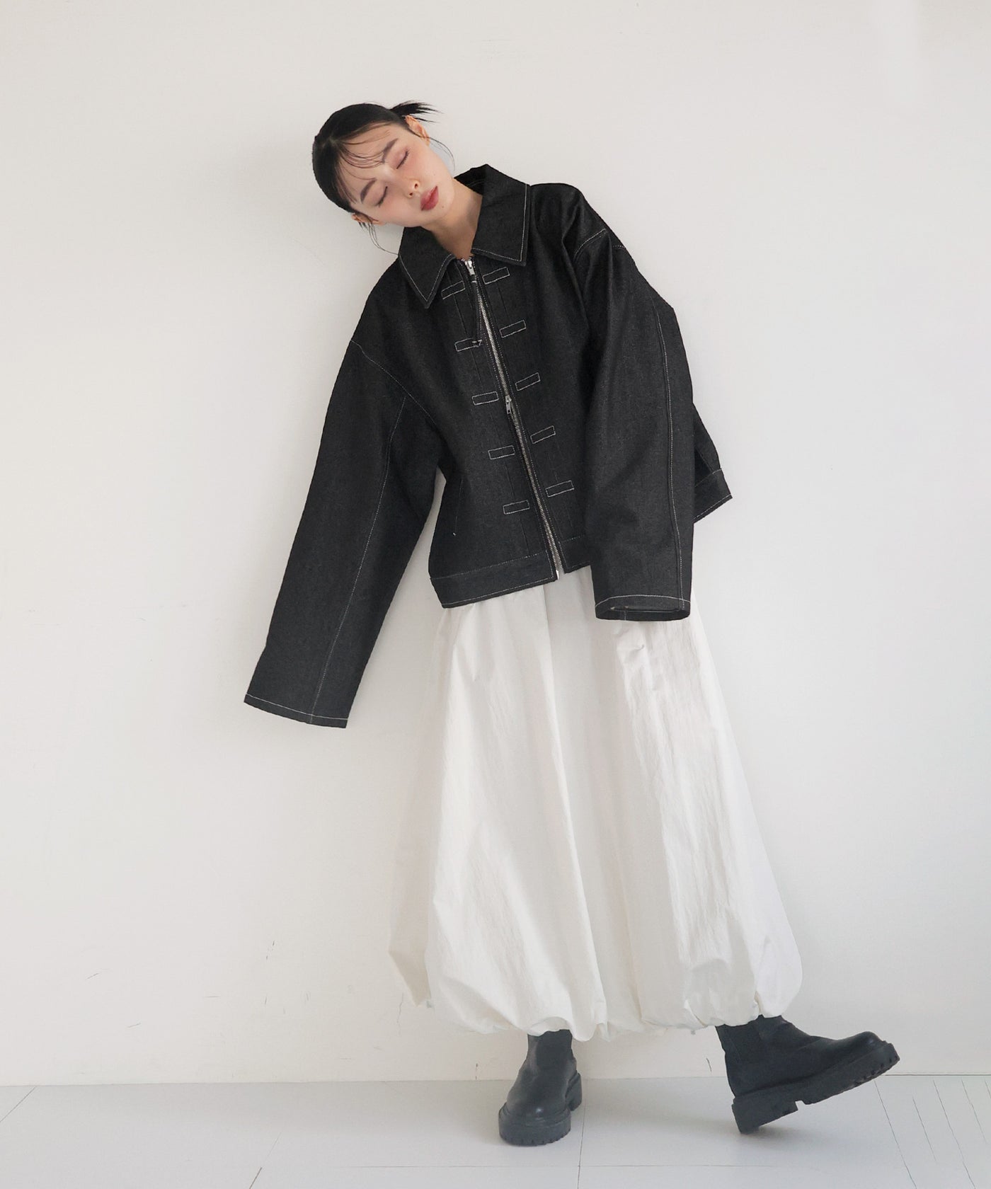 truereligion デニムジャケット ビッグステッチ ホワイト