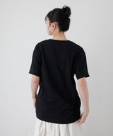 【接触冷感】レースレイヤードロゴTシャツ