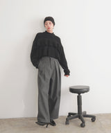 【12月下旬予約商品】シアーフリルニットプルオーバー