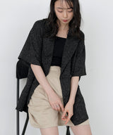 サマーツイードハーフジャケット