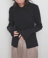 【一部予約商品】クルミボタンリブポロニット