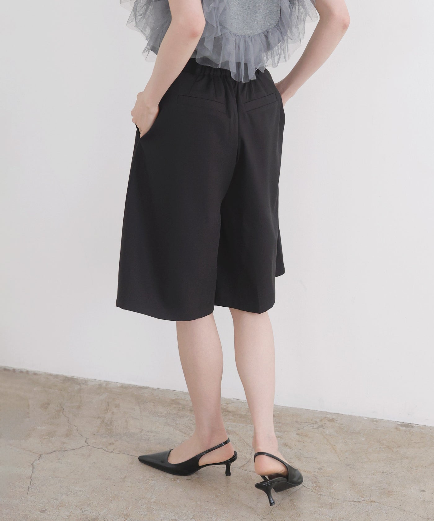B396：3.1 Phillip Lim ウールイージーハーフパンツ B396：3.1 Phillip Lim ウールイージーハーフパンツ 在庫 処分