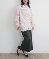 ウォッシャブルフェイクレザーナロースカート