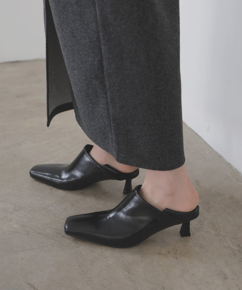 【12月上旬予約商品】2wayスクエアトゥパンプス