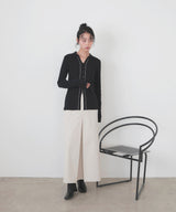 バイカラーラインポロニット