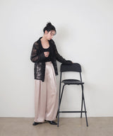 フラワーレースシャツジャケット