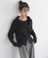 ストールセットクルーネックカーディガン