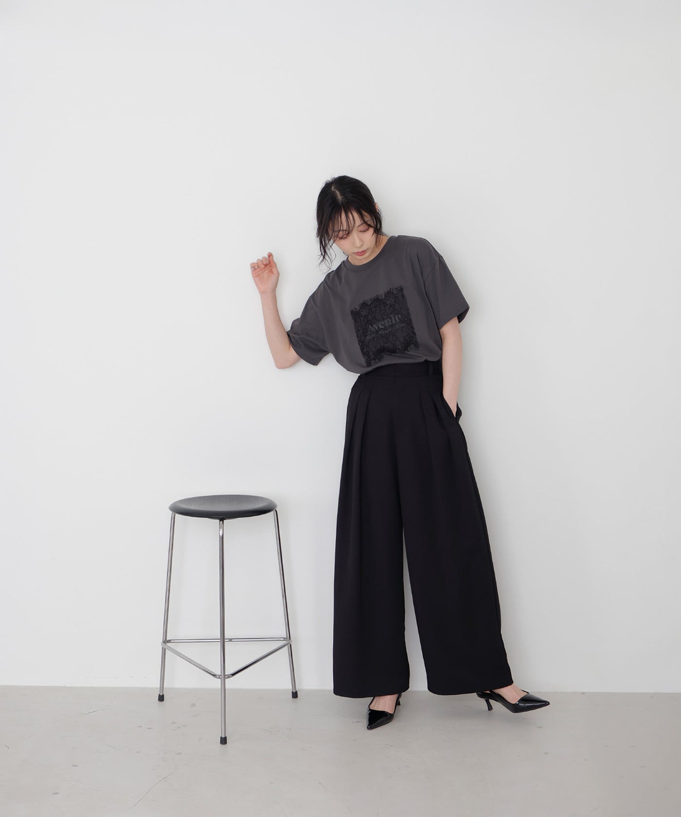 一部予約商品【セットアップ対応】ツータックドレープワイドパンツ – LIAN