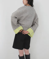 【セットアップ対応】ハイウエストタックハーフパンツ