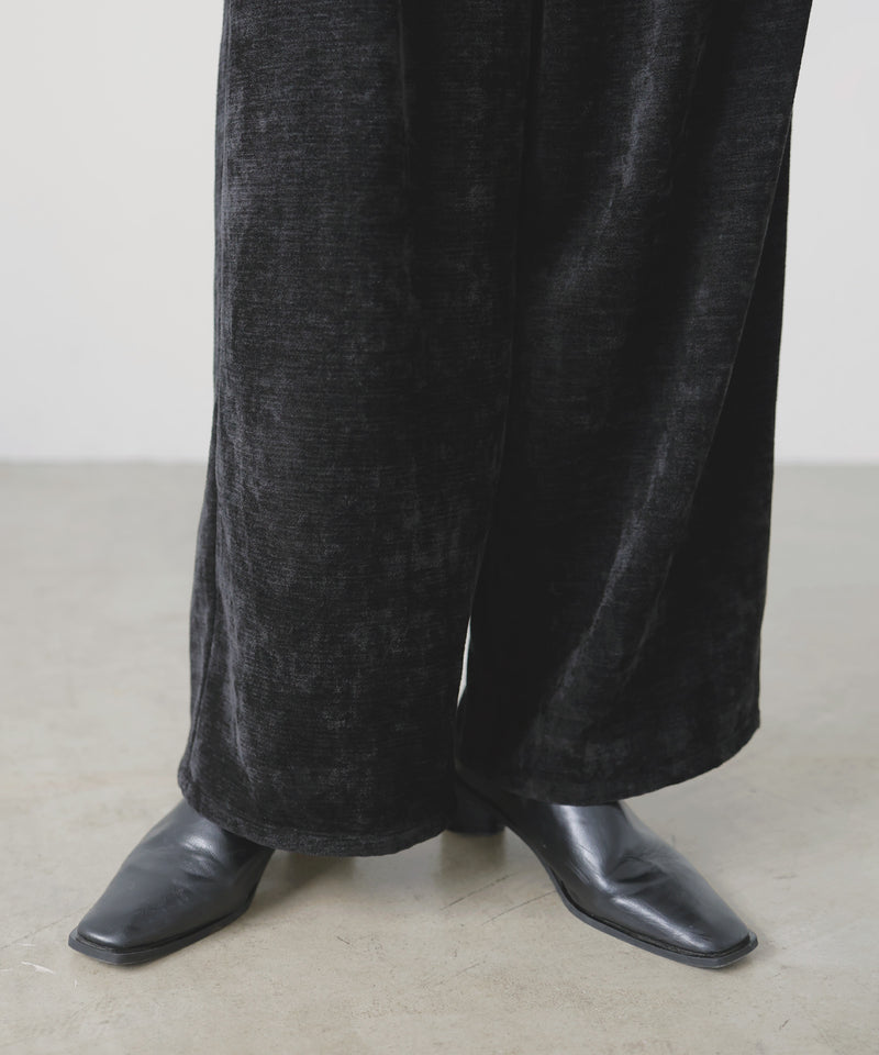 ベロアタックワイドパンツ