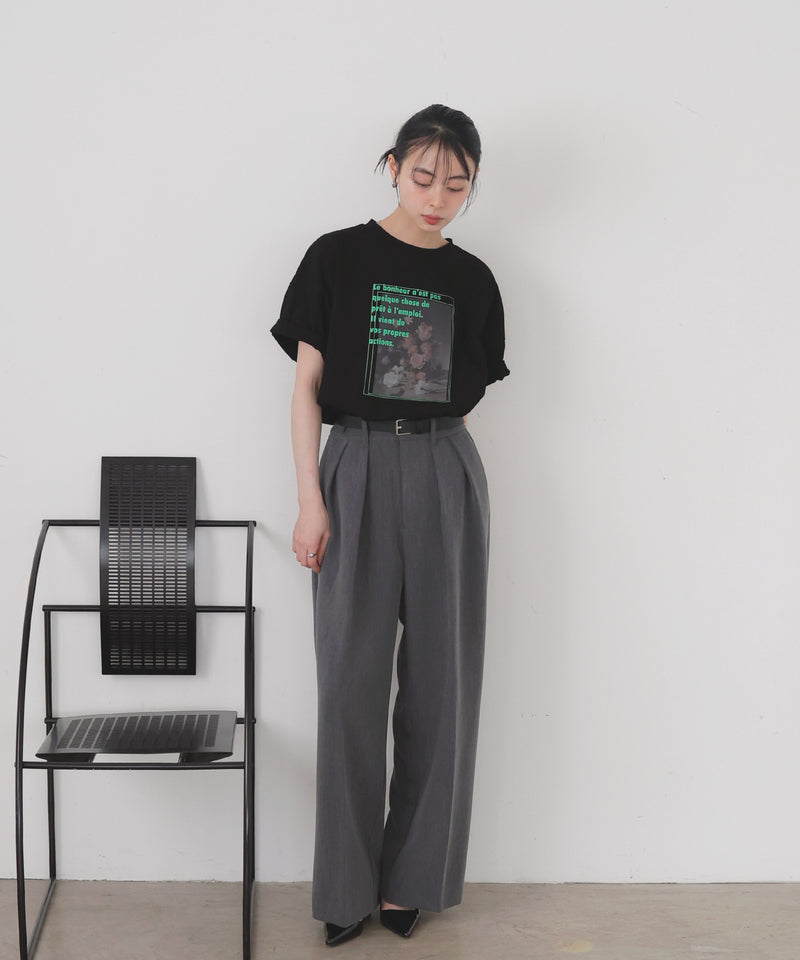 フラワーフォトロゴTシャツ