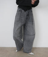 コクーンデニムパンツ