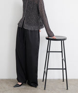 サテンイージーパンツ