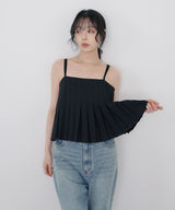 一部予約商品【セットアップ対応】プリーツビスチェキャミ