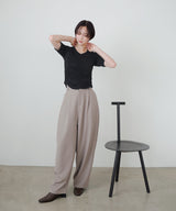 【7月下旬予約商品】シャーリングアシンメトリーTシャツ